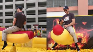 Hot dog ride!